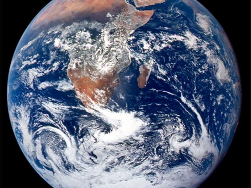 De aarde zoals Apollo 17 haar in 1972 fotografeerde