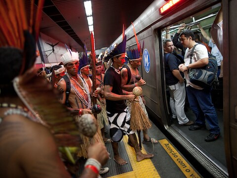 Een botsing van culturen in Rio.
