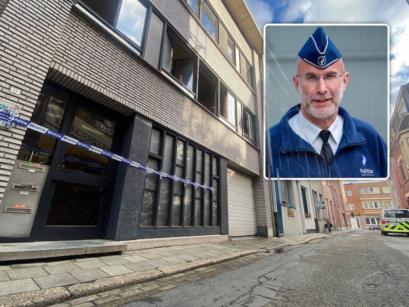 In de nacht van donderdag op vrijdag ontstond er een brand in een appartementsgebouw langs de Kanunnik De Deckerstraat in Mechelen. Inzet: Politiewoordvoerder Dirk Van de Sande