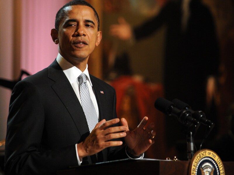 De Amerikaanse president Barack Obama.