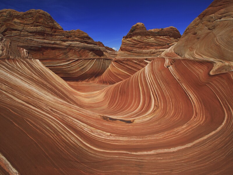 The Wave, aan de grens van Utah met Arizona