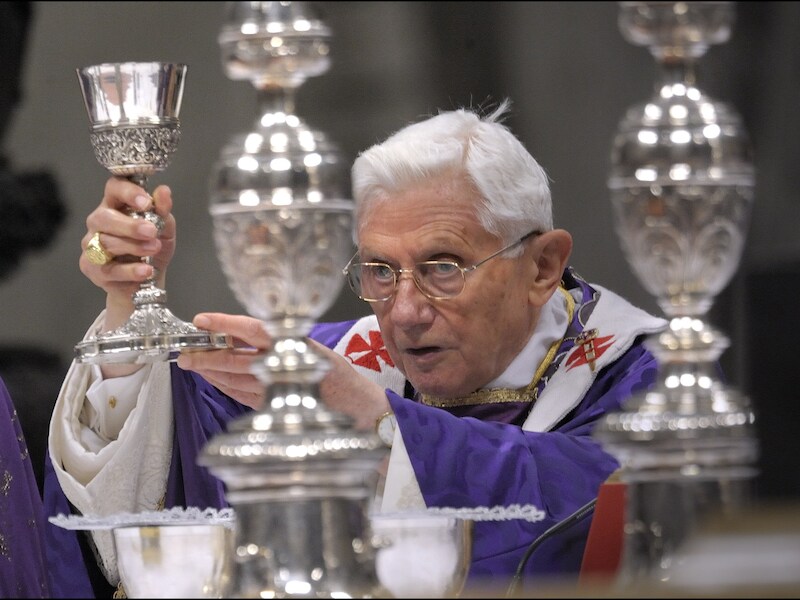 De aftredende paus Benedictus XVI.