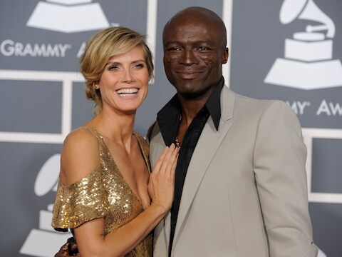 Heidi Klum en Seal in januari 2012.