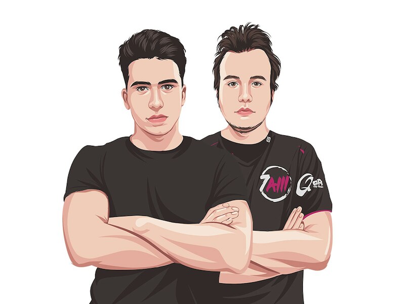 Flif, de jungler van ION SQUAD en S1D, de support van Team 7AM.