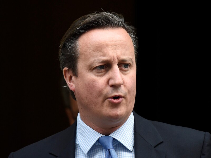 De Britse premier David Cameron