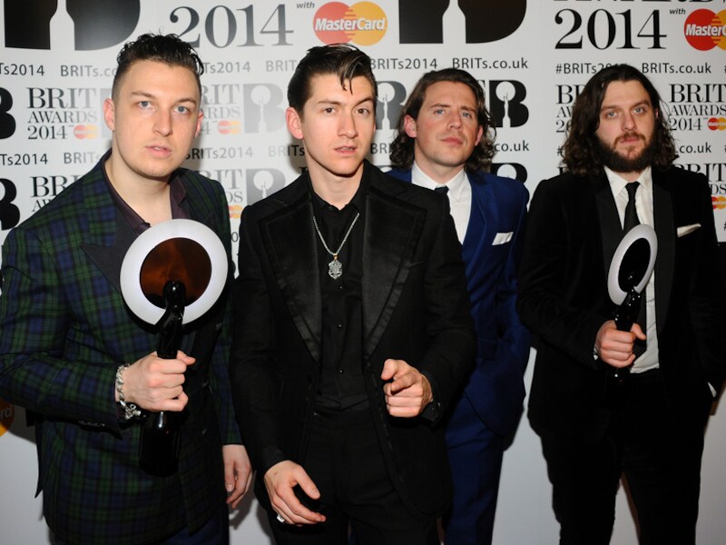 Arctic Monkeys waren de grote winnaars van de avond.