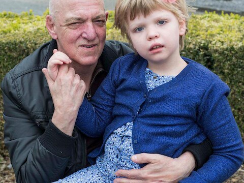 Papa Jean-Pierre en dochtertje Sofie.
