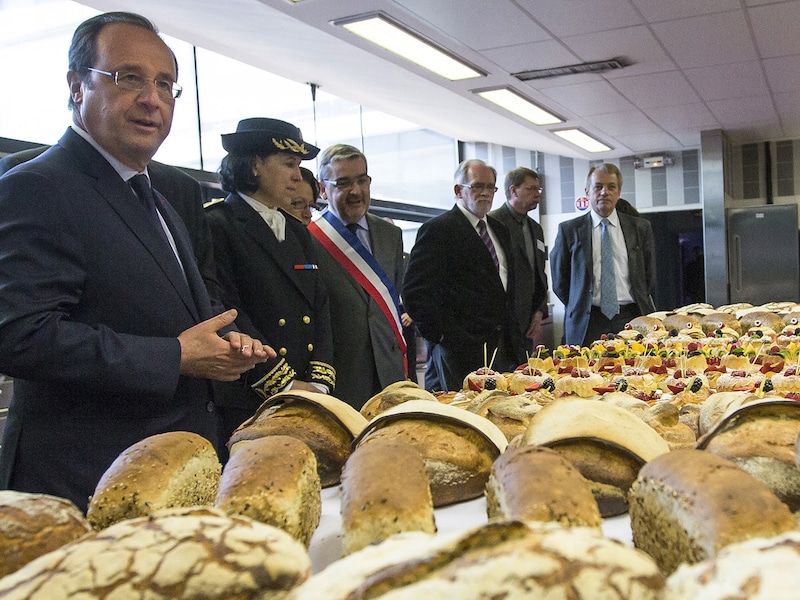 François Hollande (links) dineert deze week dubbel