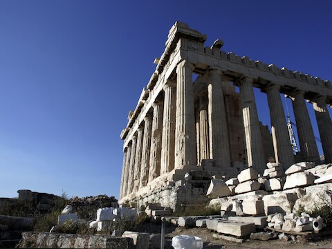De Akropolis in Athene.