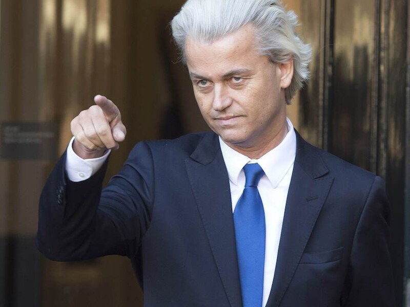 PVV-leider Geert Wilders in Den Haag.