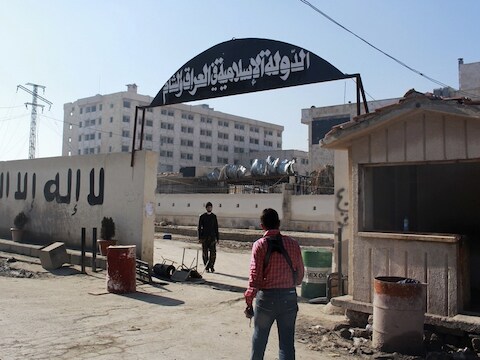 Het hoofdkwartier van ISIS in Aleppo.