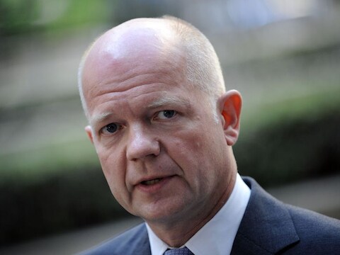 De Britse minister van Buitenlandse Zaken William Hague.