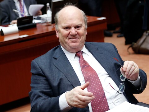De Ierse minister van Financiën Michael Noonan.