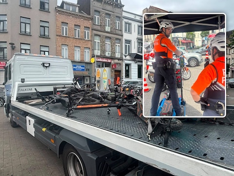 De politie viseerde zowel gevaarlijk en asociaal rijgedrag als steps die niet conform de wettelijke voorschriften zijn.