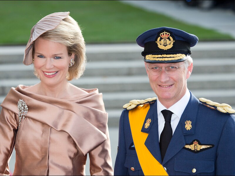 Prinses Mathilde en prins Filip.