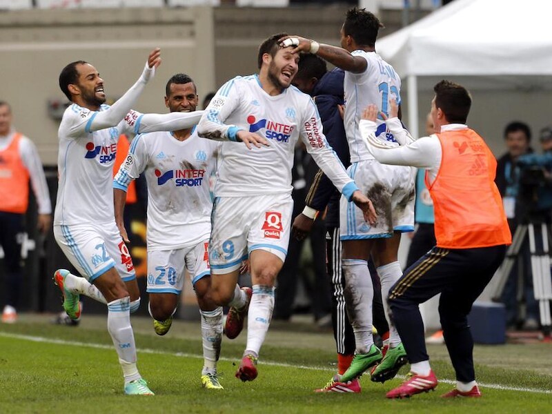 Marseille viert de late gelijkmaker.