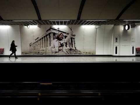 Ook de werknemers van de metro in Athene leggen het werk neer.