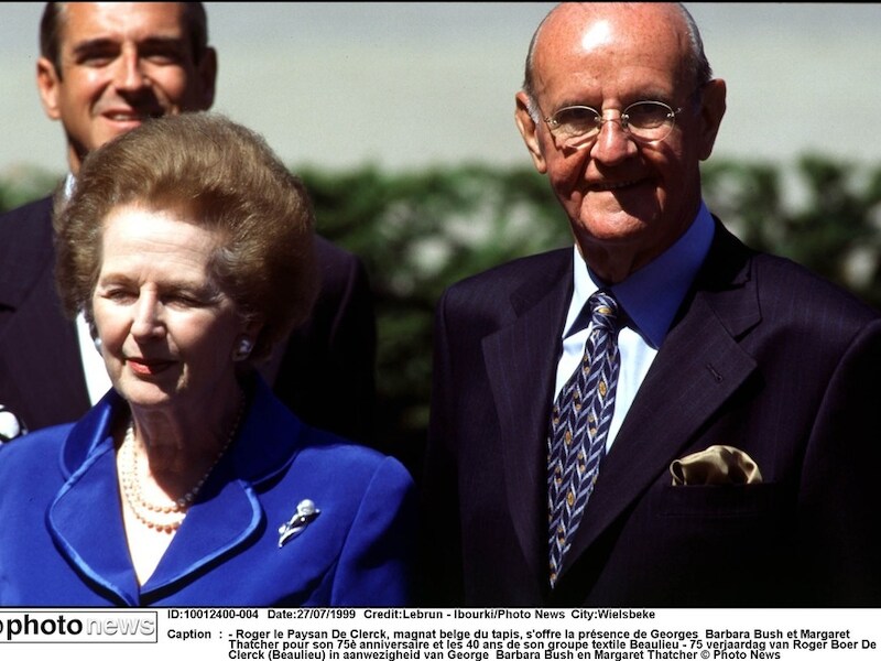 In juli 1999 vierde Roger De Clerck zijn 75ste verjaardag. Onder meer Margaret Thatcher en George Bush senior kwamen mee vieren in Wielsbeke.