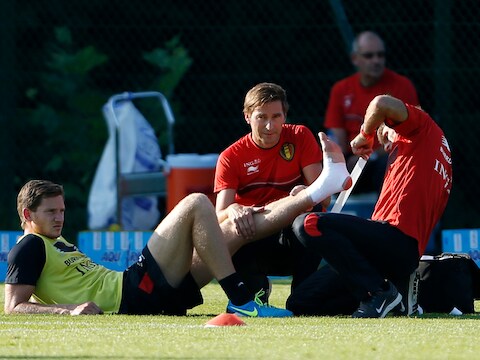 Vertonghen werd behandeld aan de enkel