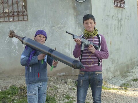 In Syrië zijn ze er wel heel vroeg bij...