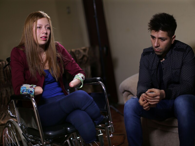 Shirley Meléndez (25) met haar vriend Alexander Regalado