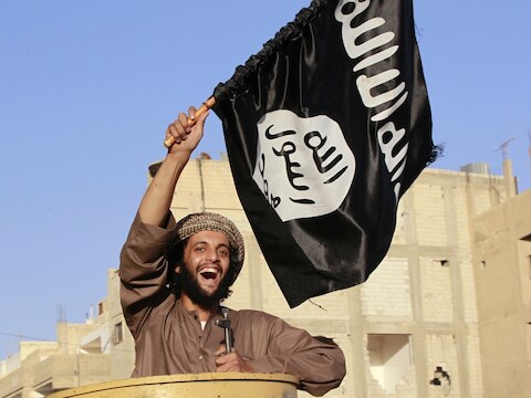 Een strijder van de Islamitische Staat