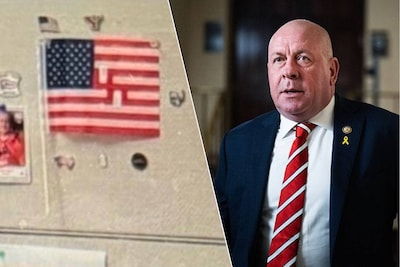 Amerikaanse politie opent onderzoek naar swastikavlag op kantoor van parlementslid