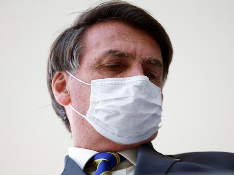De Braziliaanse president Jair Bolsonaro.