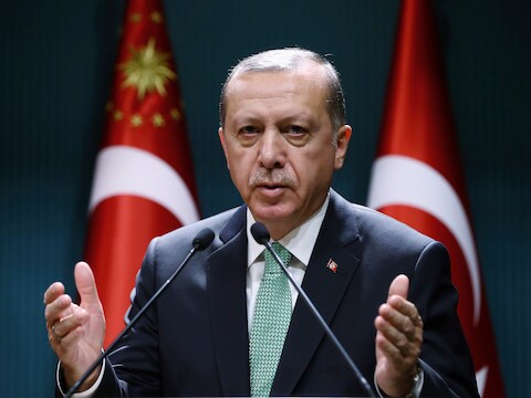 De Turkse president Erdogan.