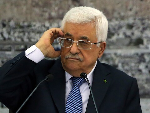 De Palestijnse president Mahmud Abbas.