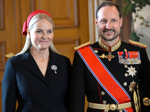 Mette-Marit en Haakon.