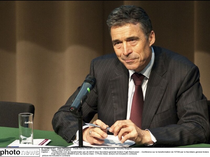 Anders Fogh Rasmussen, secretaris-generaal van de NAVO.