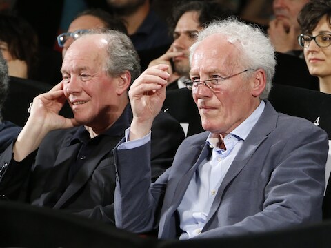 Luc (links) en Jean-Pierre Dardenne op het Filmfestival van Cannes.