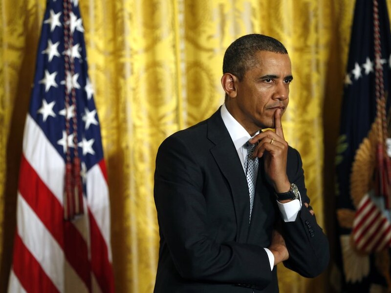 De Amerikaanse president Barack Obama.