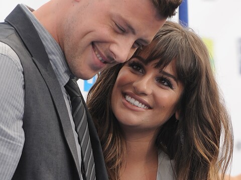 Monteith en Michele in augustus 2012.