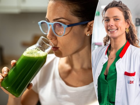 Diëtiste Sanne Mouha (rechts) deelt hoe je je maag en darmen gezond houdt in de eindejaarsperiode.