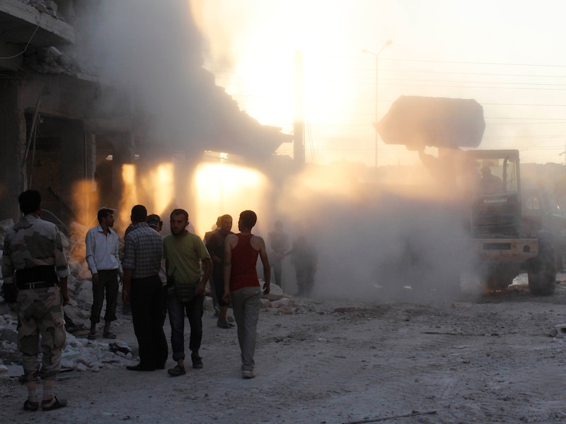 Een beeld uit Aleppo.