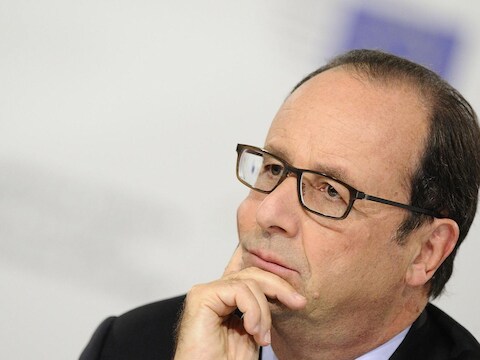 De Franse president François Hollande.
