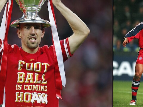 Franck Ribéry en Giovane Elber.