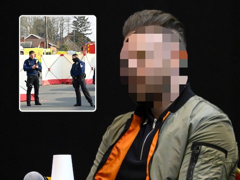 Verdachte Paolo Falzone in de rechtbank. 