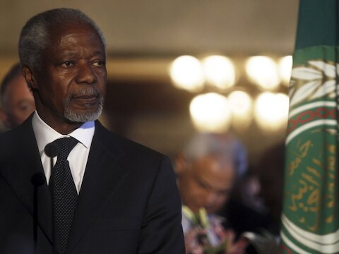 Annan kijkt morgen de Syrische president in de ogen.