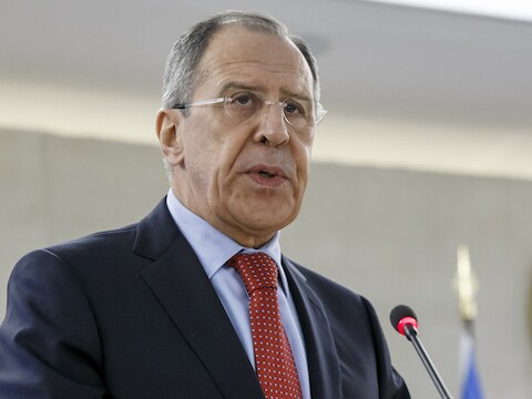 Russisch buitenlandminister Sergej Lavrov.