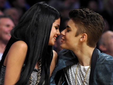 Selena Gomez en Justin Bieber toen ze nog een koppel waren.