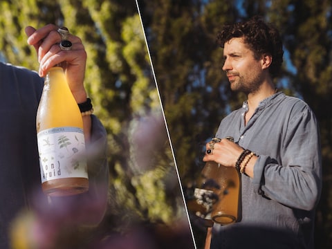 Loick Bekaert organiseert Booch Fest op boerderij De Knotwilg in Lievegem. Het nieuwe festival draait volledig rond kombucha. 