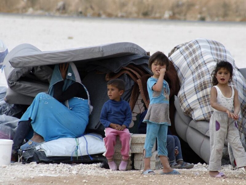 Syrische vluchtelingen.