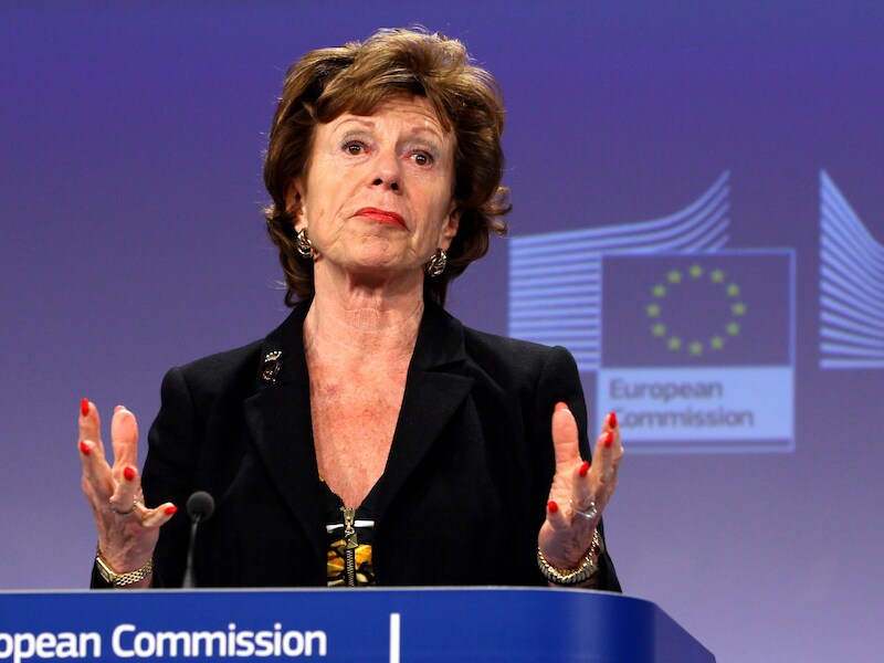 Eurocommissaris voor de Digitale Agenda Neelie Kroes.