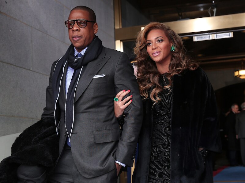 Jay-Z (links) en Beyoncé.