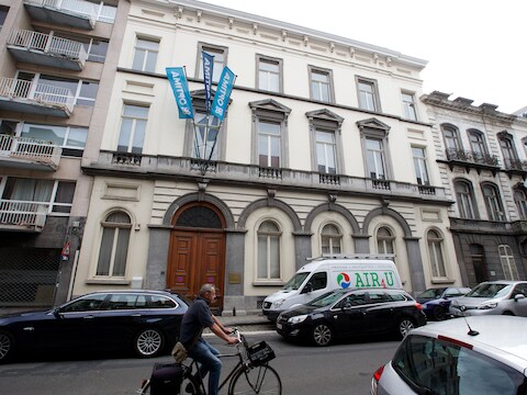 De Optima Bank in de Gentse Keizer Karelstraat.