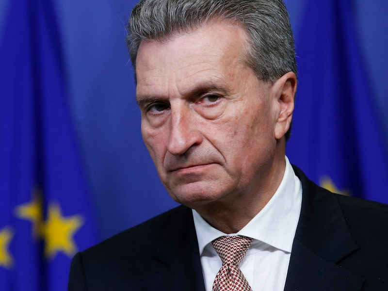 Duits eurocommissaris Günther Oettinger: "Ik zou mijn geld niet verwedden op een Brexit".