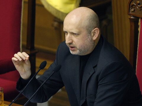 Oleksander Toertsjinov, de nieuwe interim-president van Oekraïne.